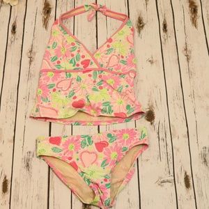 Lilly Pulitzer Lucky in Love Tankini swimsuit Sz 6